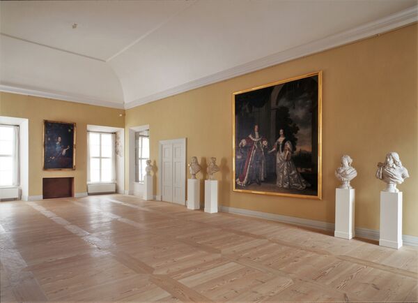 Orange Saal im Schlossmuseum Oranienburg